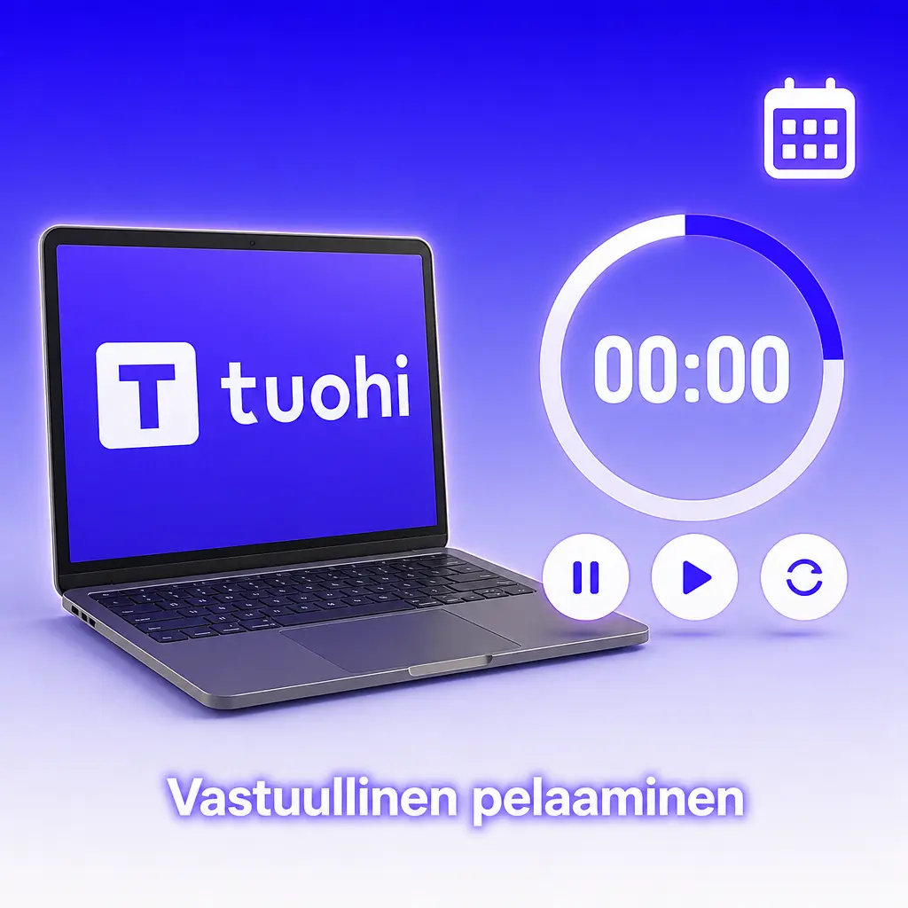 Vastuullisen pelaamisen työkalut Tuohin tiliasetuksissa